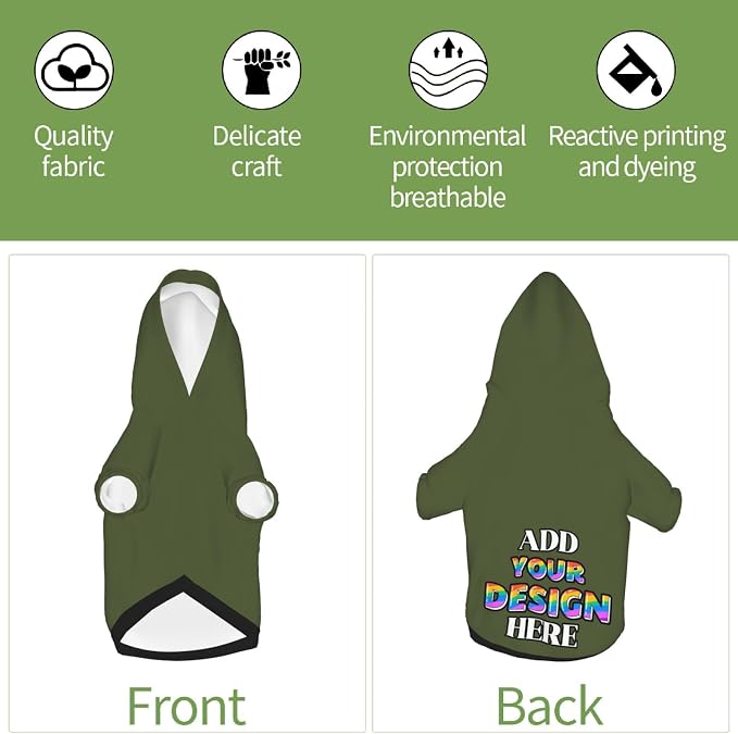 Custom Dog Hoodie Personalized Dog Sweatshirt, Dog Clothes - Image 5