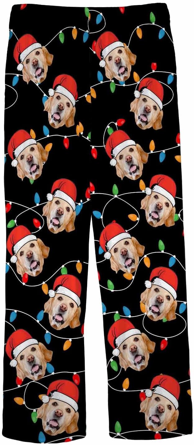 MyPupSocks Custom Pajama Pants for Pet Lover, Personalized Photo Face Printed - Image 5