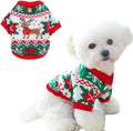 ANIAC Christmas Small Dog Sweater Costume Reindeer Snowflake Cat Turtleneck by ANIAC