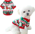 ANIAC Christmas Small Dog Sweater Costume Reindeer Snowflake Cat Turtleneck by ANIAC