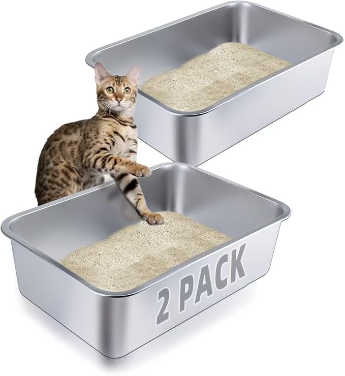 Stainless Steel Cat Litter Box by LOPYK