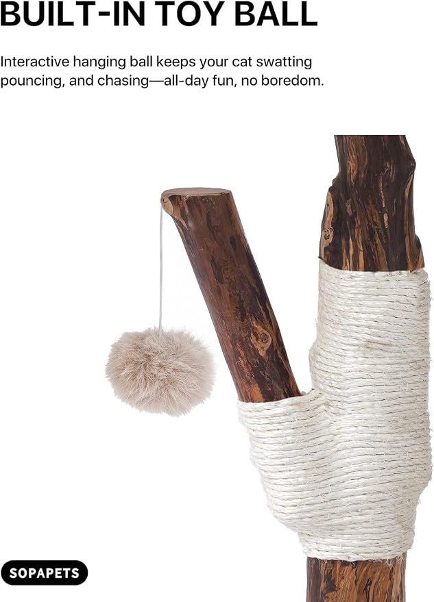 Aesthetic Cat Tree Tower for Large Cats, Large Cat Tree for Maine Coon Indoor - Image 7