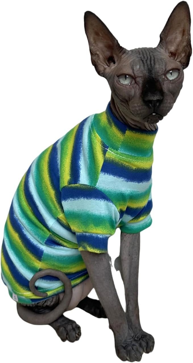 Limited Edition Sphynx Cat Cotton T-Shirts Hairless Cat Sweatshirt Pet Kitten - Image 3