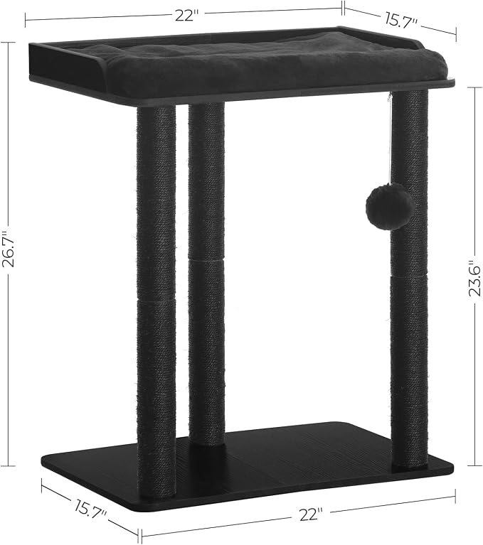 FourFurPets 26.7in Cat Tree Tower Condo, Cat Scratch Posts - Image 7
