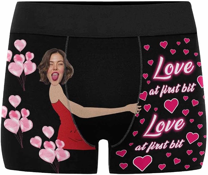 M YESCUSTOM Custom Faces Funny Short Briefs Gift - Image 5
