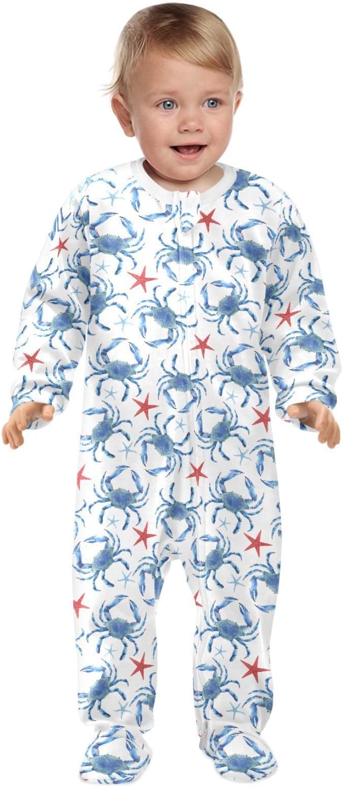 Baby Sleepers For Girl Boys Newborn Baby Play One-Piece Footies For 0-24 Months - Image 2