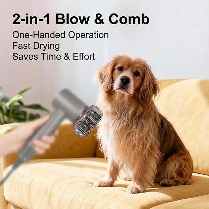 LUMIXA Heated Pet Grooming Brush Attachment, Deshedding Dog & Cat Brush - Image 6
