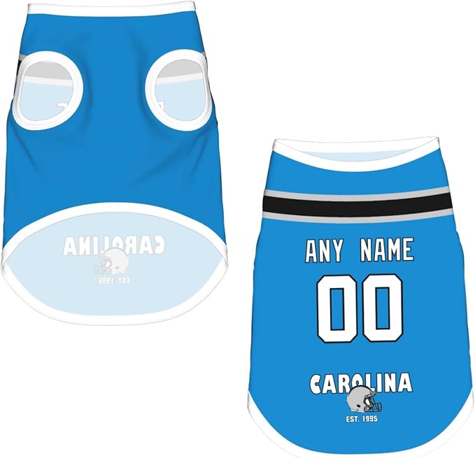 Carolina Dog Clothes Jersey Pet Jersey Customized Any Name & Number S-5XL - Image 4