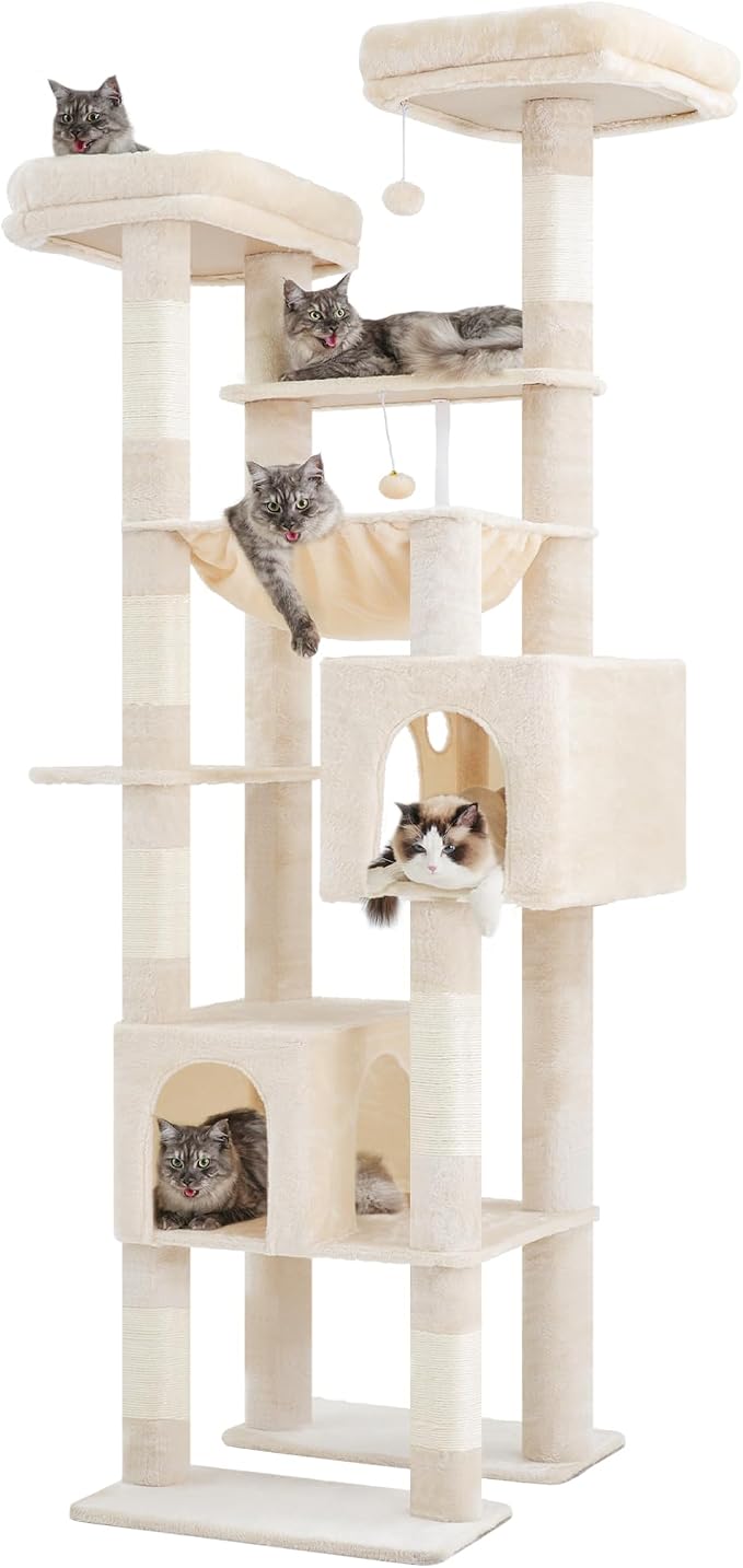 Hey-brother Tall Cat Tree Tower, Heavy Duty Scratching Posts - Image 8