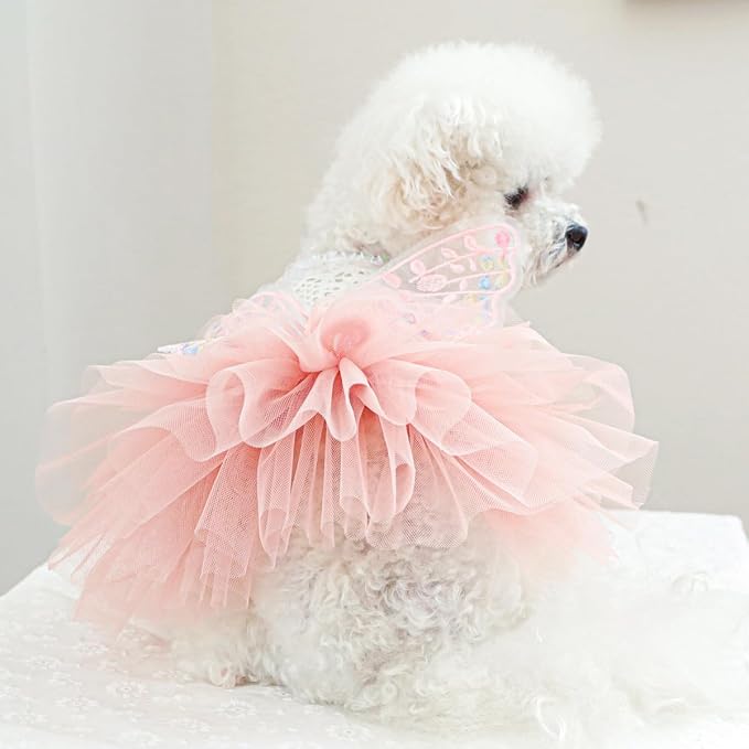 Fashion Sweet Puppy Dog Blingbling Princess Skirt Pet Dog Lace Cake Camisole - Image 6