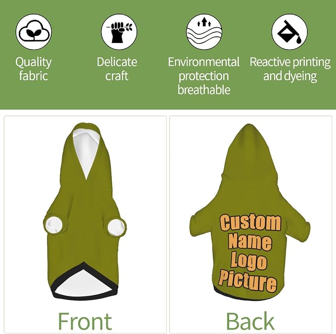 Custom Sweatshirt for Small Pet Cat Puppy Dogs Cold Weather Clothes Sweatshirt - Image 6