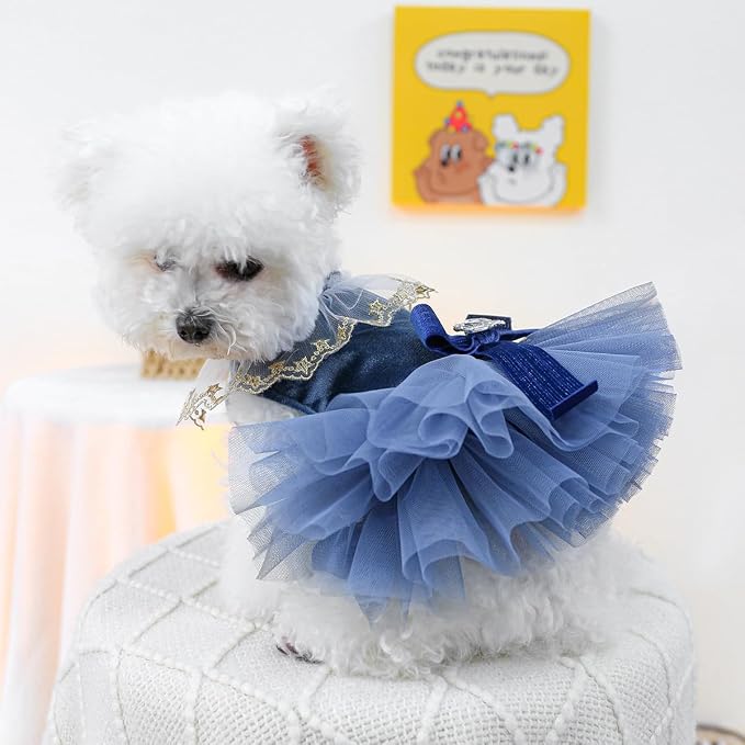 Fashion Sweet Puppy Dog Blingbling Princess Skirt Pet Dog Lace Cake Camisole - Image 7