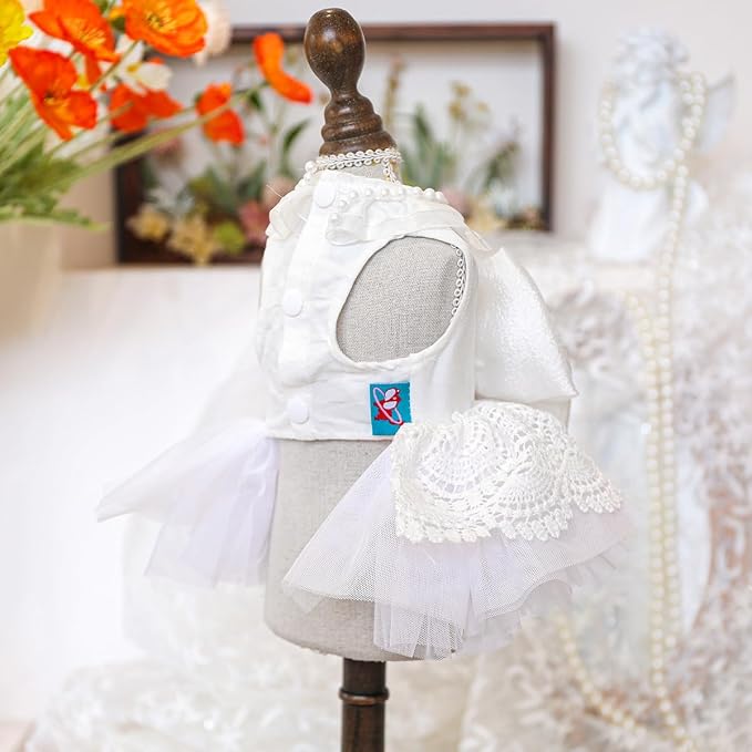 Fashion Sweet Puppy Dog Blingbling Princess Skirt Pet Dog Lace Cake Camisole - Image 4