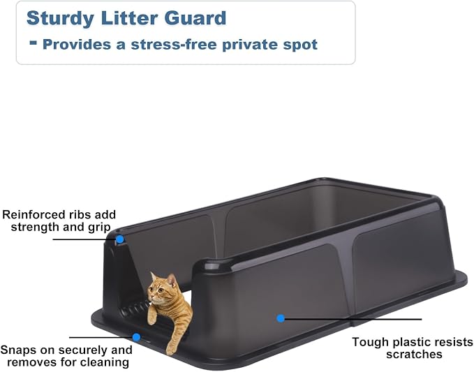 Cat Litter Box – Open Top Stainless Steel Large Litter Pan - Image 4