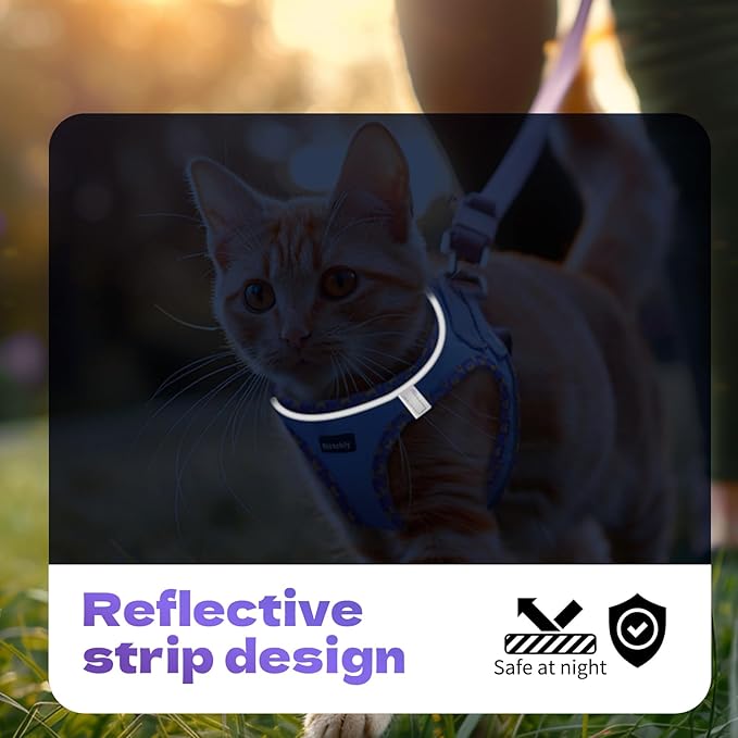 Rttochfy Cat Harness and Leash Set, Escape Proof Kitten Harness, Soft and - Image 5