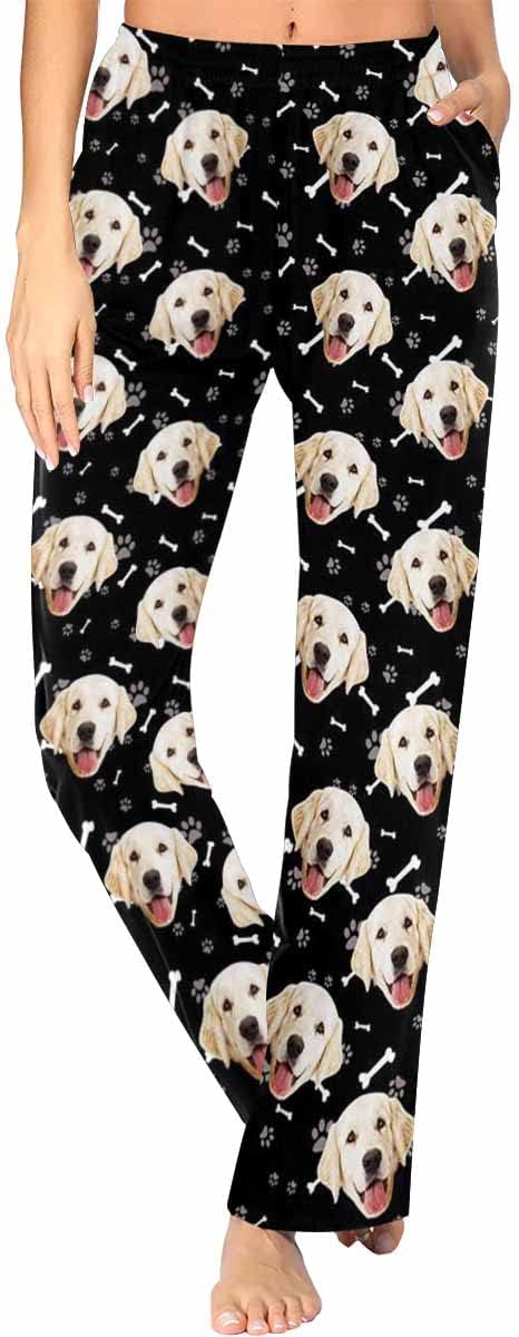 Custom Face Pajamas Pants Personalized Sleepwear Bottoms by MyPupSocks
