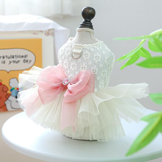 Fashion Sweet Puppy Dog Blingbling Princess Skirt Pet Dog Lace Cake Camisole - Image 2