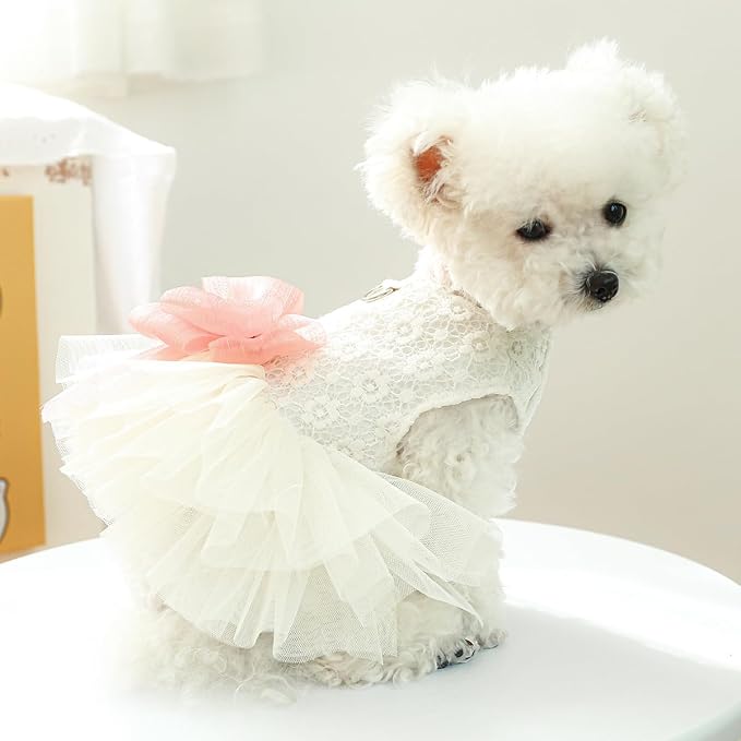 Fashion Sweet Puppy Dog Blingbling Princess Skirt Pet Dog Lace Cake Camisole - Image 5