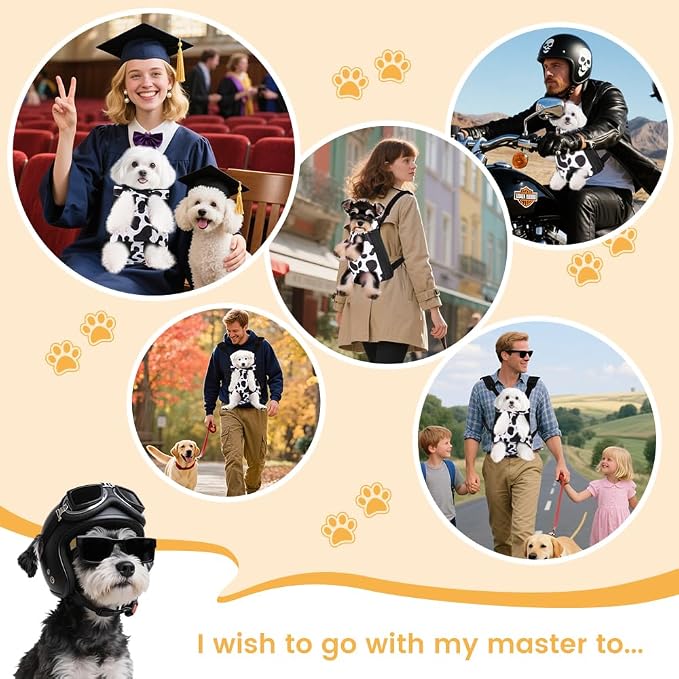 Inspack Dog Backpack Carrier/Cat Carrier, Adjustable Pet Front Carriers Travel - Image 5