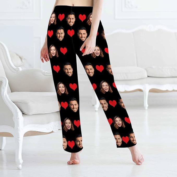 MyPupSocks Customized Face Pajamas Pants Sleep Bottoms - Image 4