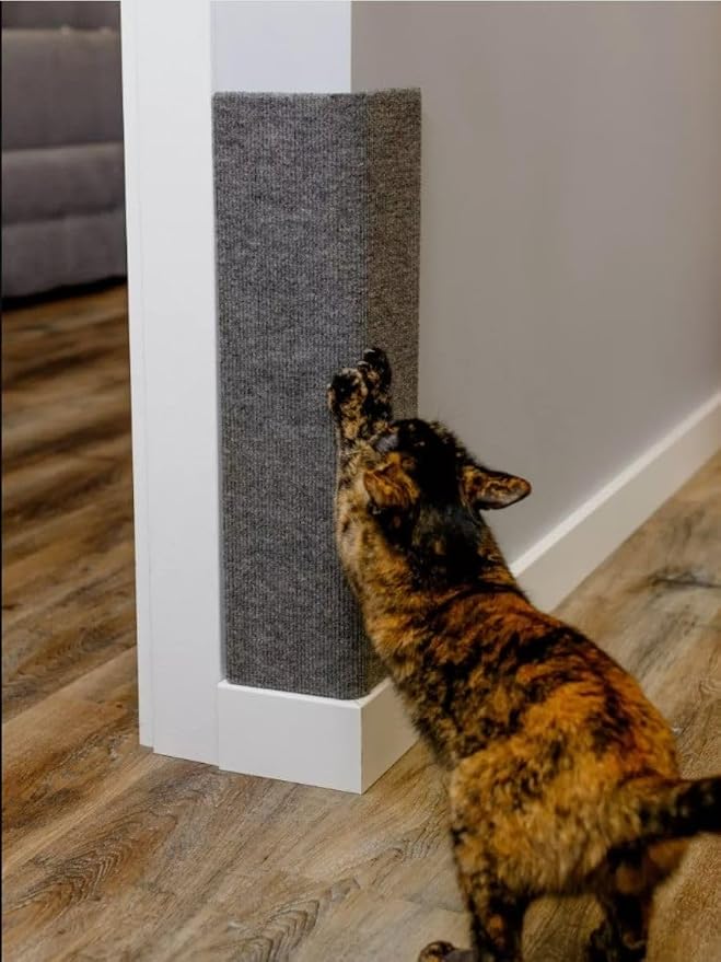 Corner Cat Scratcher – Wall Mounted Cat Scratcher – Cat Wall Scratch Pad – by STARJESS