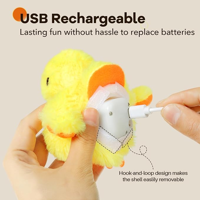 Potaroma Cat Toys Rechargeable Flapping Duck - Image 5