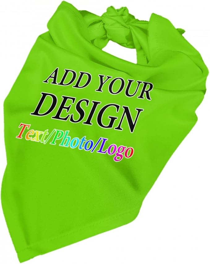 Custom Pet Bandana Add Your Own Picture Image Text Logo Personalized Name Dog - Image 5