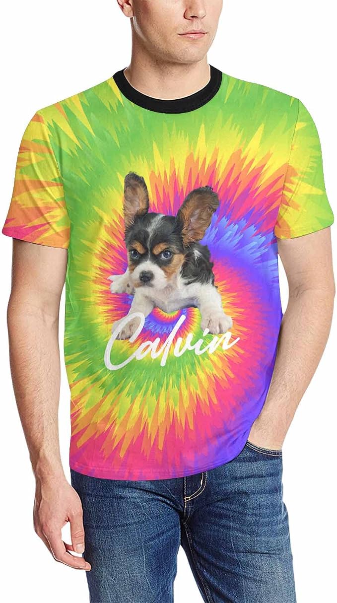 Custom T Shirts with Face Photo Text Pet Shirt by Artsadd