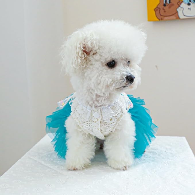 Fashion Sweet Puppy Dog Blingbling Princess Skirt Pet Dog Lace Cake Camisole - Image 4