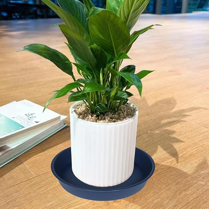 2 Pack of 18 19 inch Plant Saucer Drip Tray, Heavy Duty Deep Plant Saucers - Image 6