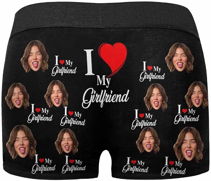 M YESCUSTOM Custom Faces Funny Short Briefs Gift - Image 6
