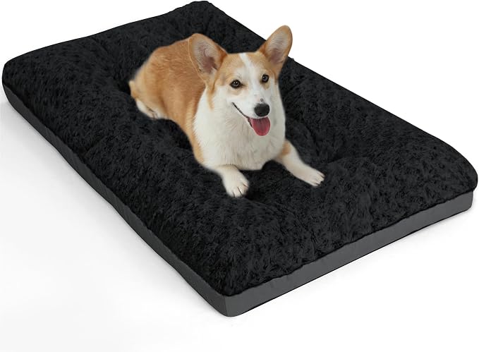 POCBLUE Dog Bed Medium Sized Dog, Washable Plush Pet Bed by POCBLUE