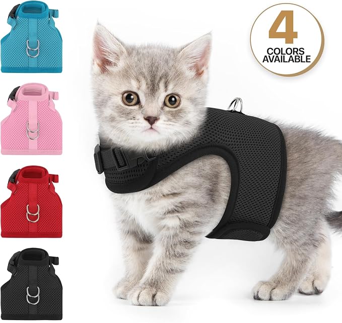 MoNiBloom Soft Cat Harness for Walking Escape Proof and Travel, Kitten - Image 7