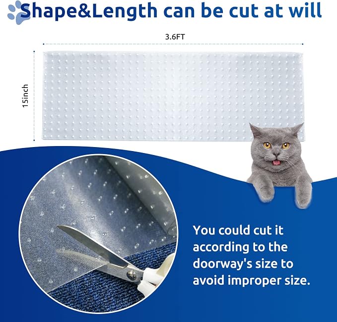 Carpet Protector for Pets Cat Carpet Protector Repellent Barrier for Doorway - Image 2