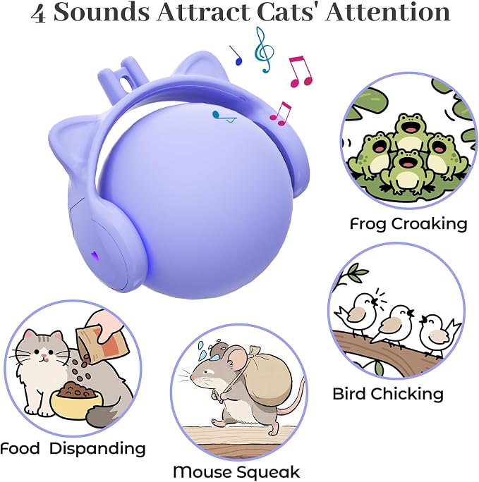 ORSDA Cat Toys for Indoor Cats, New Intelligent Voice Timing Touch Control Cats - Image 5