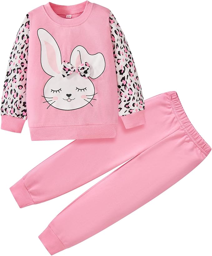 Little Girls Unicorn Outfits 2 Piece Kids Ruffle Sleeve Sweatshirt + Leggings by zarmfly