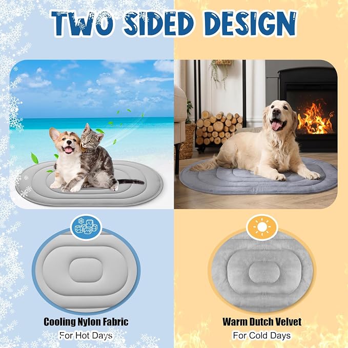 4 Pack 35" x 19" Cooling Mats for Pet Dog - Image 3