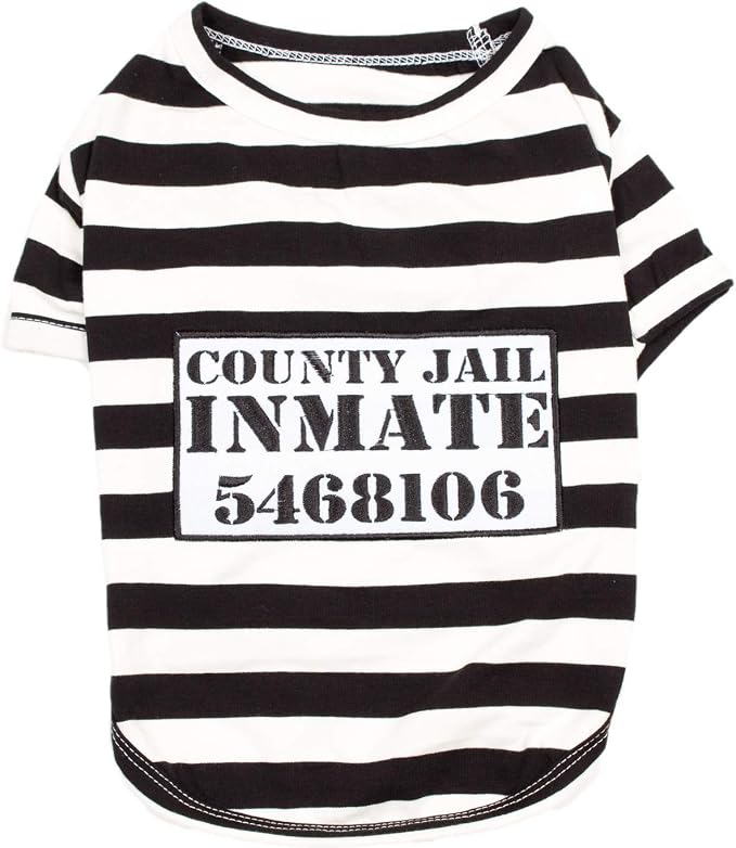 Parisian Pet Prisoner Dog Costume - Image 8
