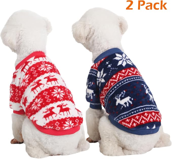 Dog Sweater, 2 Pack Dog Sweaters - Image 2
