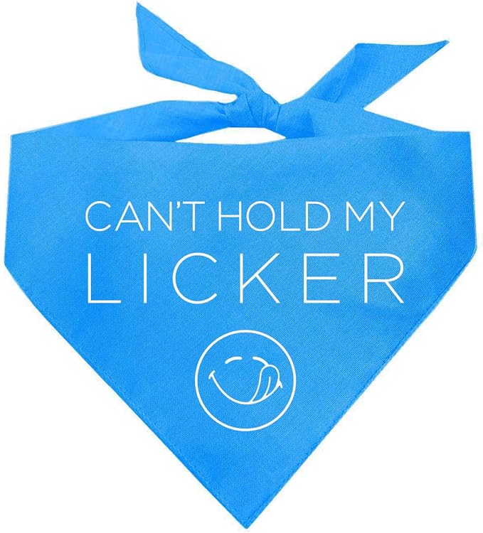 Can’t Hold My Licker Funny Drooler Dog Bandana by TeesTails