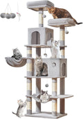 Taoqimiao Large Cat Tree，73-Inch Cat Tree Tower by Taoqimiao