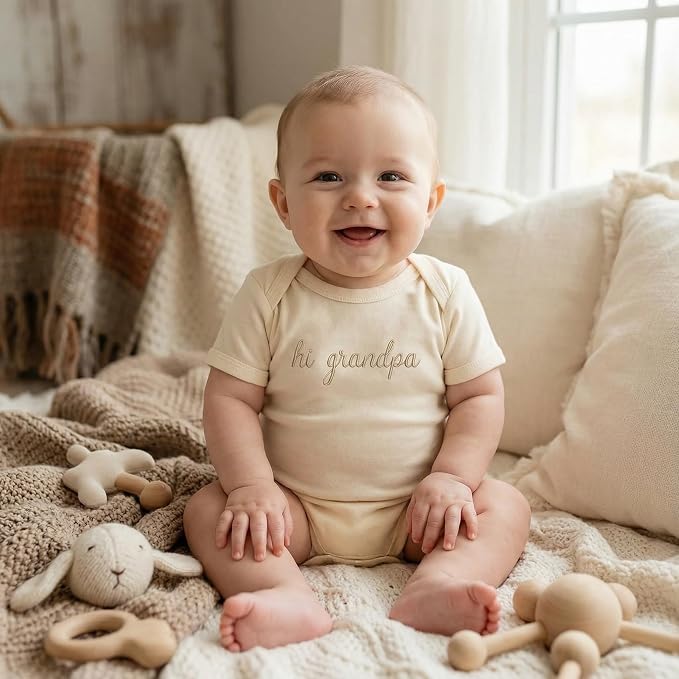 COUPLEHOODIES Personalized Baby Onesie Bodysuit – Custom Embroidery Gift - Image 2