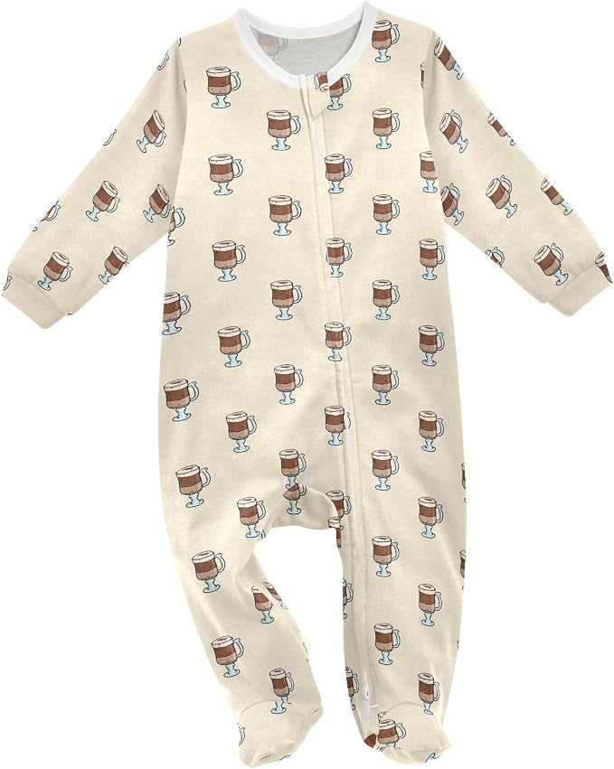 Baby Sleepers For Girl Boys Newborn Baby Play One-Piece Footies For 0-24 Months by Unknown