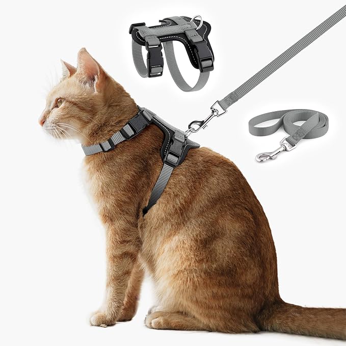 Plutus Pet Adjustable Cat Harness and Leash Set, Quick Release, Escape Proof by PLUTUSPET