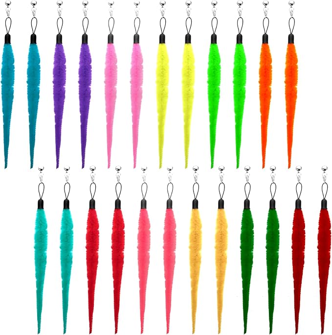 24 PCS Cat Worm Toy Refills, Cat Wand Toy Replacement Interactive Cats Wand by Unknown