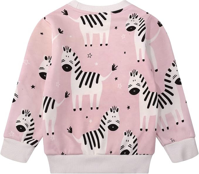 RETSUGO Toddler Baby Girls Sweatshirts Casual Pullover Crewneck Winter Long - Image 2