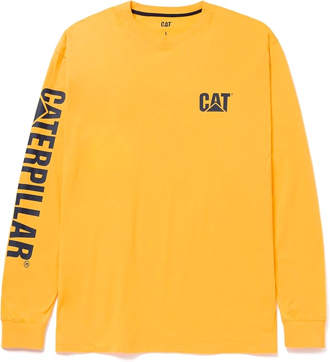 Caterpillar Trademark Banner Long Sleeve Tee Shirts by Caterpillar+Workwear