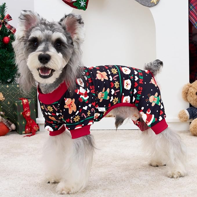 XPUDAC 4 Pack Christmas Dog Pajamas Comfy Dog Clothes - Image 4