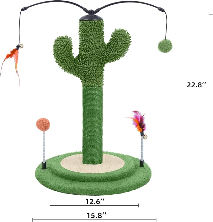 YUNIQUE Cactus Cat Scratching Post - Image 2