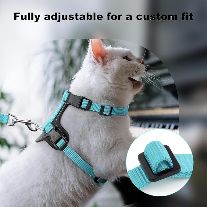 Plutus Pet Adjustable Cat Harness and Leash Set, Quick Release, Escape Proof - Image 5